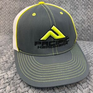 Embroidered Logo‎ Mens Grey Pacific Headwear Hat D-Series 405 Trucker L-XL